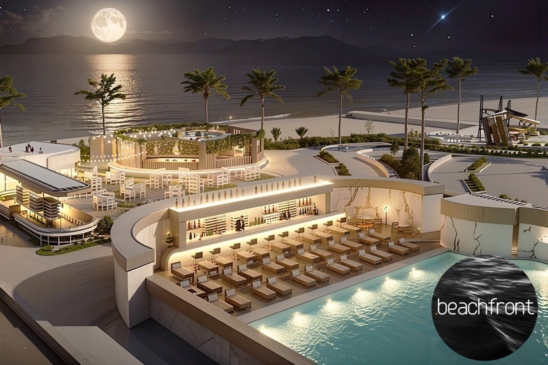 HAYAT BEACH RESORT | Апартаменты с 2 спальнями, видом на бассейн и море | 76,00 м²