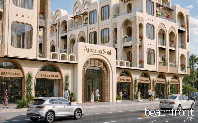 AMARINA SOUL Magawish | Апартаменты с 2 спальнями, видом на море и бассейн | 92 sqm