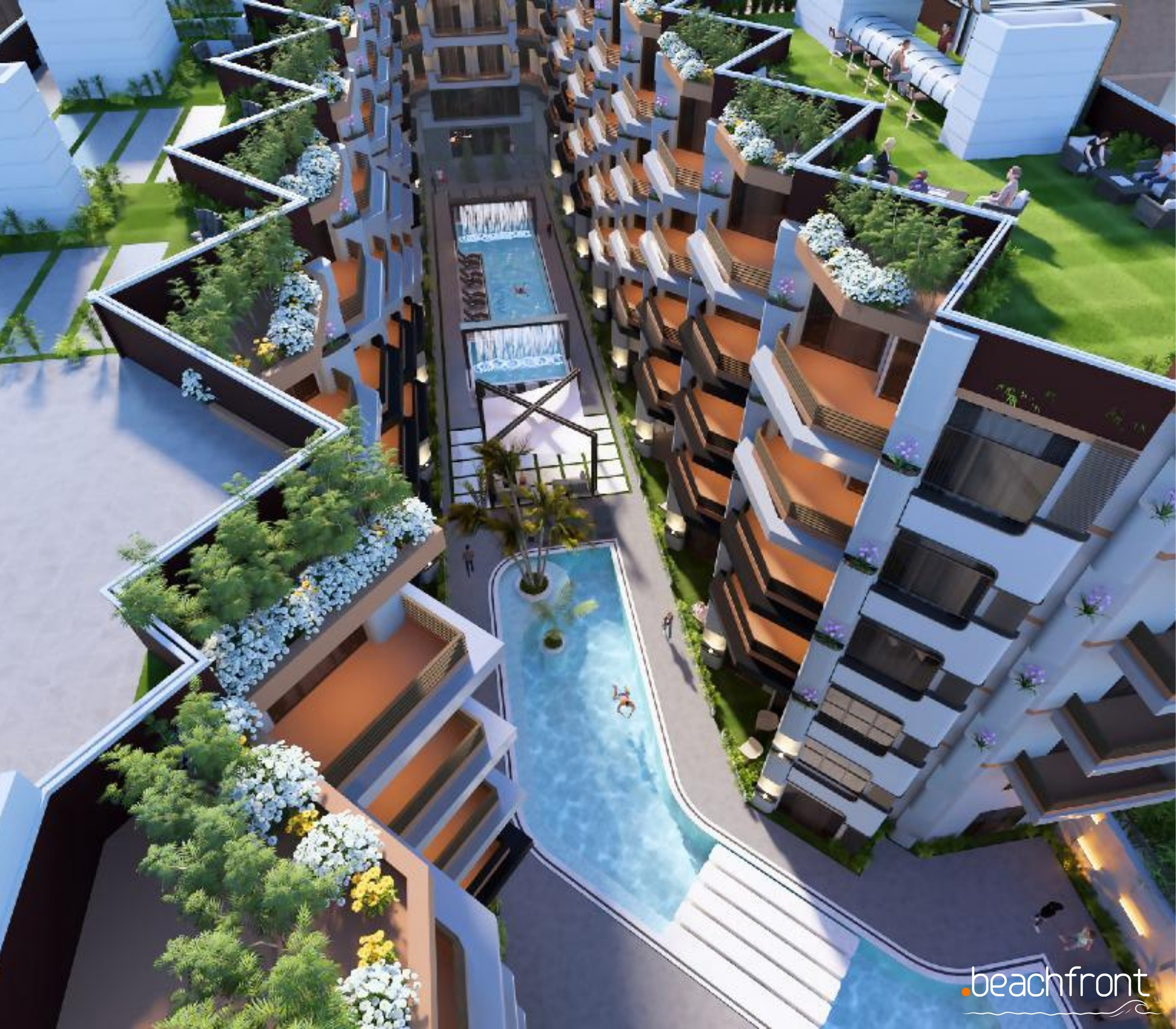 IBIZA BAY HURGHADA | 1-Bedroom Apartment with Full Sea View & Smart Home | 70.00 m²