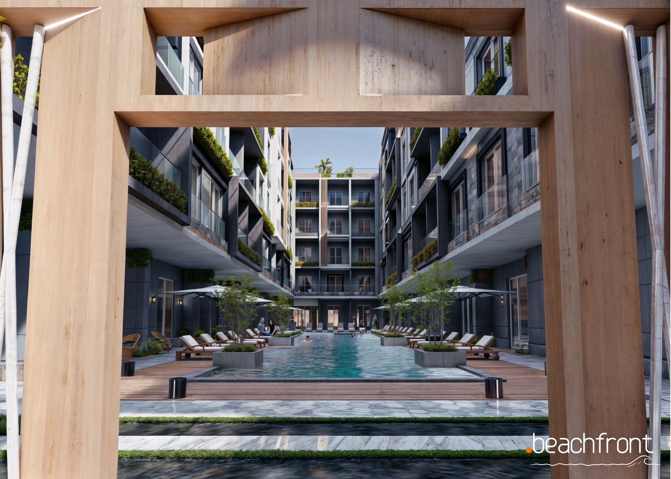 1-bedroom apartment with pool view for sale
