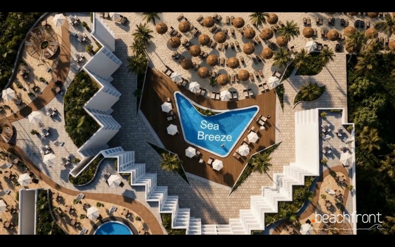 SEA BREEZE BEACH RESORT HURGHADA | 2-Bedroom Apartment with Sea & Pool View | 115 sqm