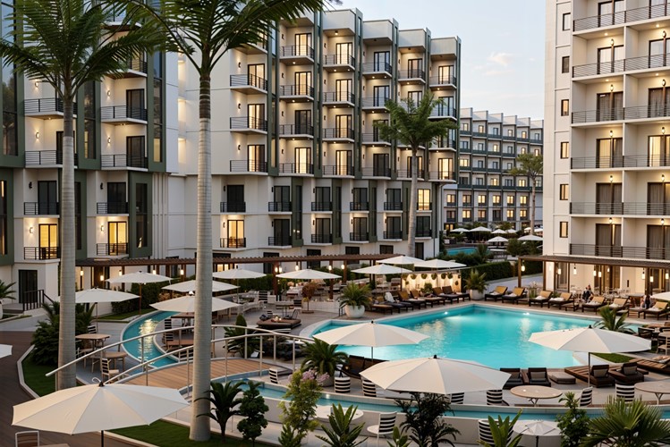 Квартира с 1 спальней и видом на море – Hayat Beach Resort